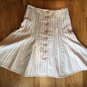 Nanette Lepore  - Paneled Button Front Skirt, sz 4